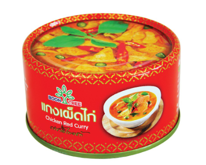 แกงเผ็ดไก่ บรรจุกระป๋องพร้อมทาน