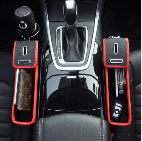 ที่เก็บของข้างเบาะรถยนต์และที่วางแก้วน้ำ